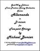 Allemande in D minor for String Orchestra Orchestra sheet music cover